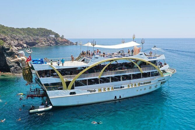 Mega Star Yacht Tour with Lunch, Foam Party & Transfer From Belek - An Overview of the Experience