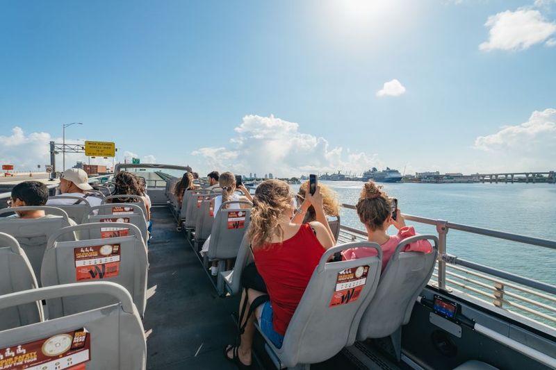 Miami: Half-Day Open-Top Bus Tour Plus Biscayne Bay Cruise - Downtown Miami, Ocean Drive, and Lincoln Road: Skyline Views With a Time Limit