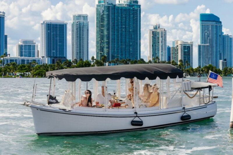 Miami: Luxury E-Boat Cruise with Wine and Charcuterie Board - Key Points