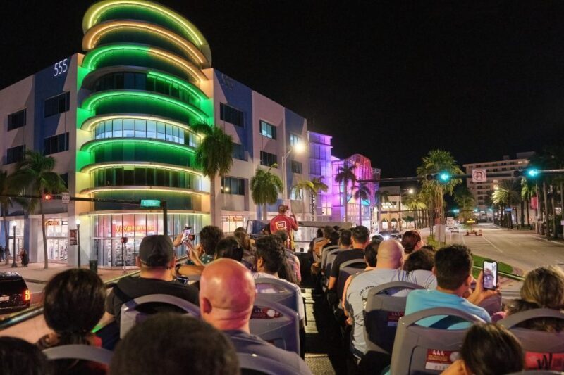 Miami: Open-top Bus Sightseeing Night Tour with Live Guide - Setting the Scene – What to Expect from the Tour