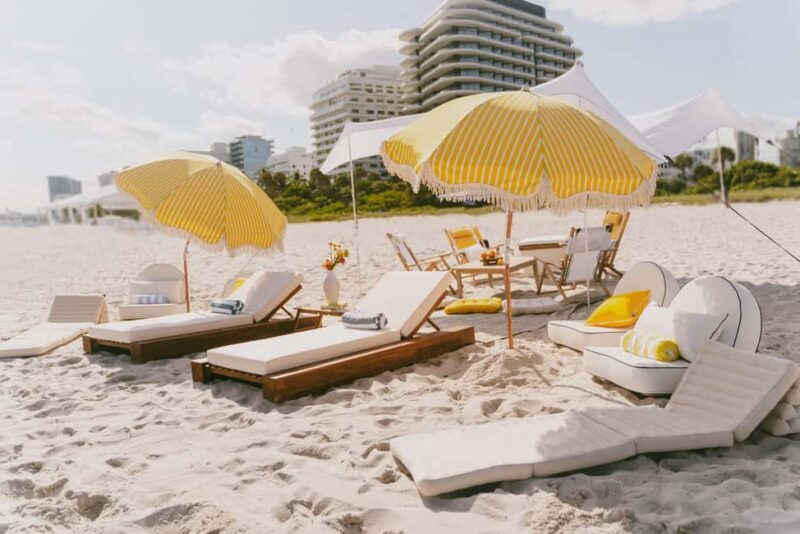 Miami: Private Beach Lounge and Picnic Set Up - What’s Included and What’s Not