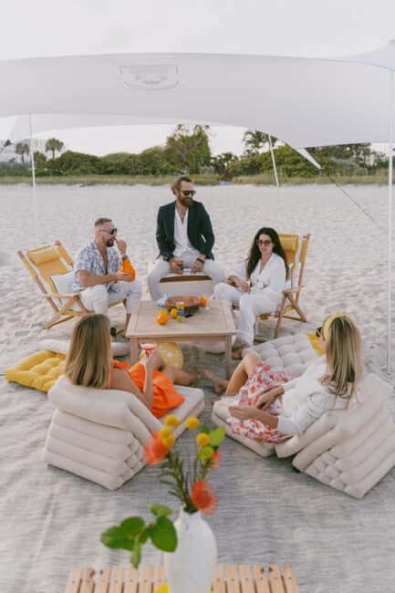 Miami: Private Beach Lounge and Picnic Set Up - Who Will Love This?