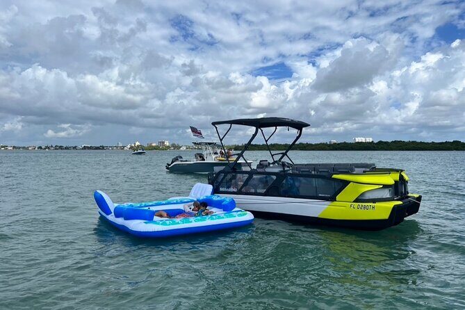 Miami Water Tour with water Activities Included Ocean Playground - Key Points