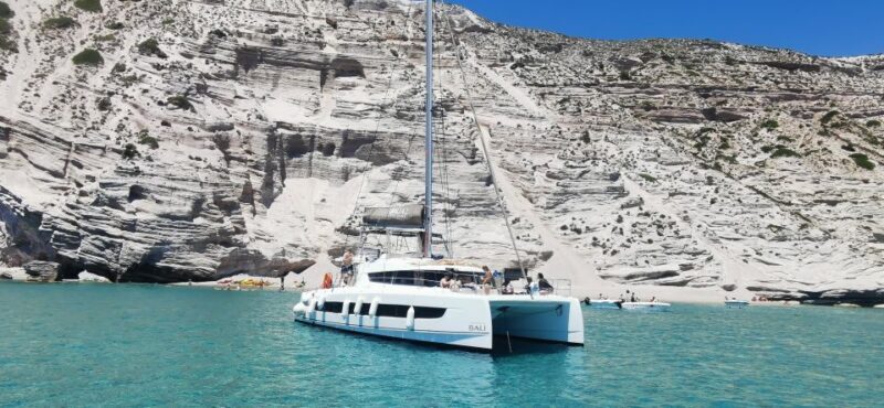 Milos: Kleftiko & Poliegos Catamaran Trip with Meal & Drinks - The Crew and Guide