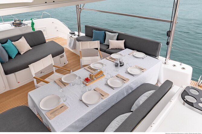 Milos & Poliegos Catamaran Cruise Homemade Full menu BBQ & Drinks - FAQs