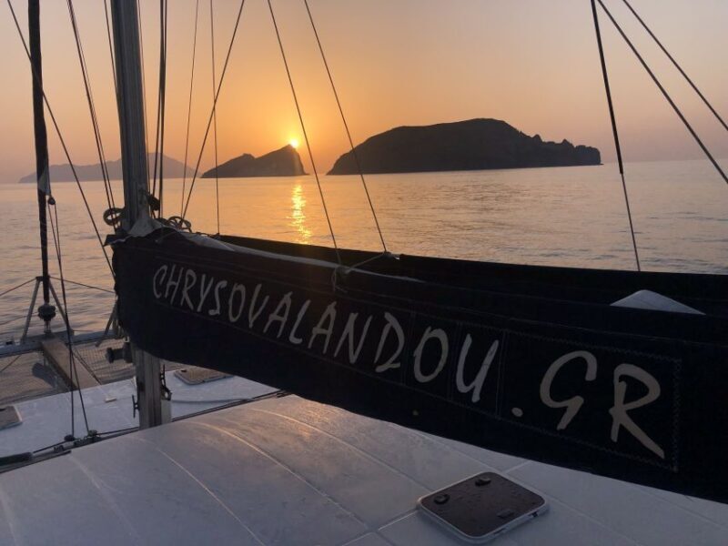 Milos: Sunset Catamaran Cruise with Kleftiko Visit - Key Points