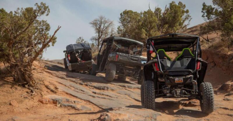 Moab: Self-Driven Guided Sunset UTV Tour to Fins N Things - A Deep Dive into the Sunset UTV Adventure