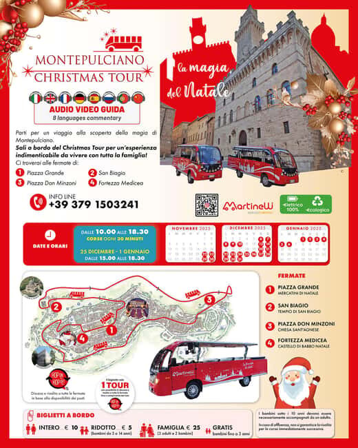 Montepulciano: Christmas Bus Tour with Audio Guide - Exploring the Itinerary and Highlights