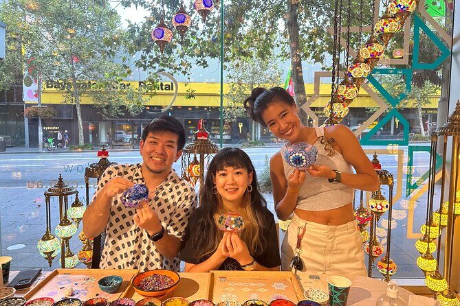 Mosaic Art Classes Melbourne: Turkish Lamp Workshop - Group Size and Atmosphere