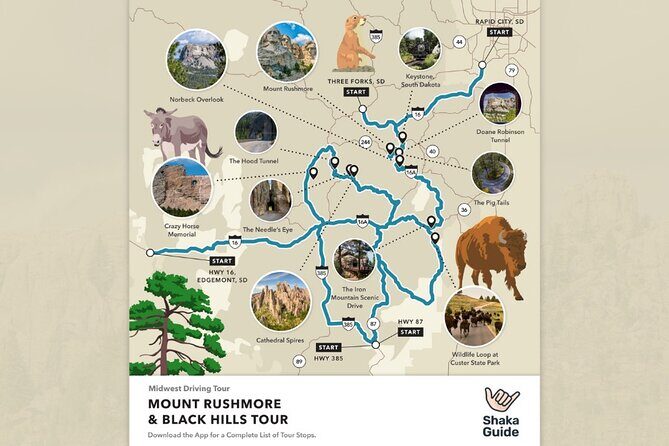 Mount Rushmore Theodore Roosevelt and Badlands Self-Guided Tour - FAQs