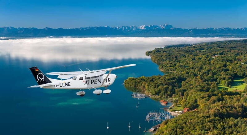 München: Rundflug München, Seen, Schlösser, Alpen abAugsburg - Key Points