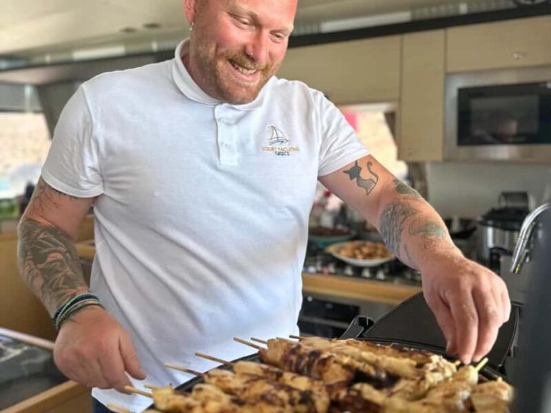 Mykonos Cruise: Prosecco, BBQ, Sailing Demo & Delos Stop - Swimming & Snorkeling in Rhenia