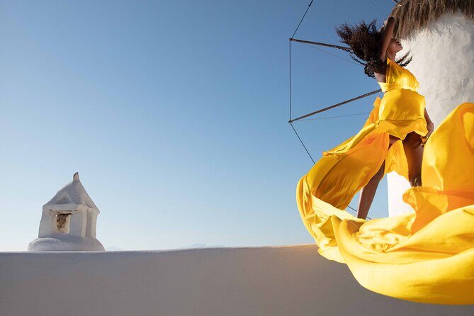 Mykonos Flying Dress High End Professional Photographer - Pricing and Value