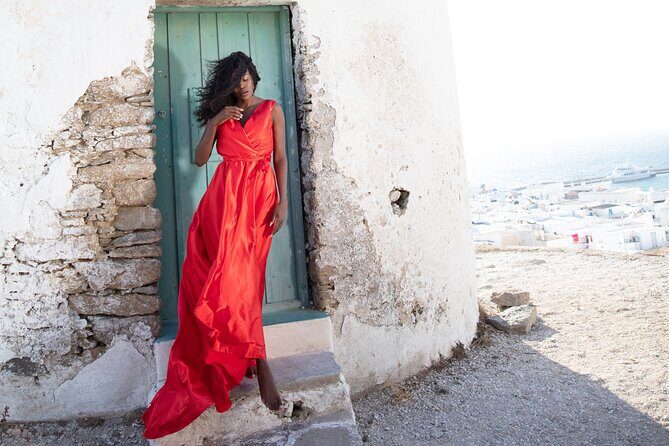 Mykonos Flying Dress High End Professional Photographer - The Sum Up