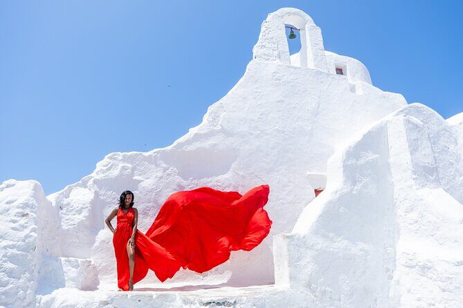 Mykonos Flying Dress Photoshoot - Key Points
