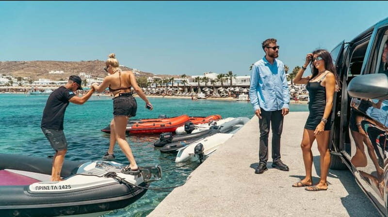 Mykonos: Guided Highlights Tour - Agios Sostis Beach (30 minutes)