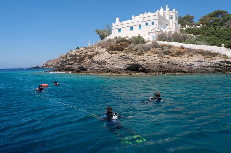 Mylopotas: Boat Cruise and Shipwreck Scuba Diving - Key Points