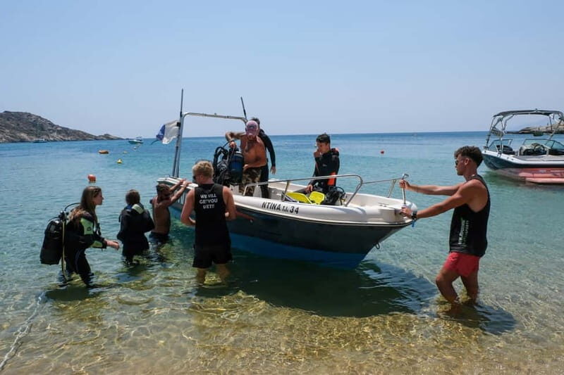 Mylopotas: Boat Cruise and Shipwreck Scuba Diving - The Underwater Environment