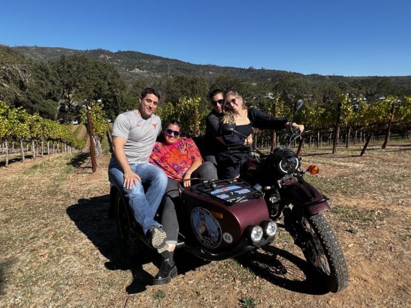 Napa Valley: Napa Valley Guided Sidecar Tour with 3 Wineries - Who Will Love This Tour?