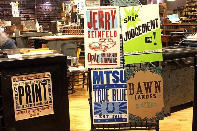 Nashville Hatch Show Guided Letterpress Tour with Souvenir Poster - FAQ