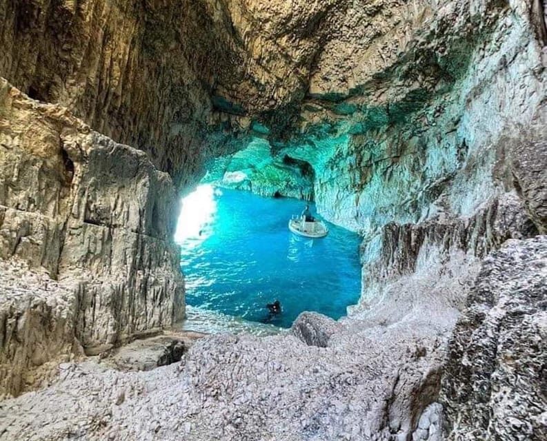 Navagio bay White Beach West Coast Porto Vromi Anafonitria - What To Expect Onboard and During the Tour