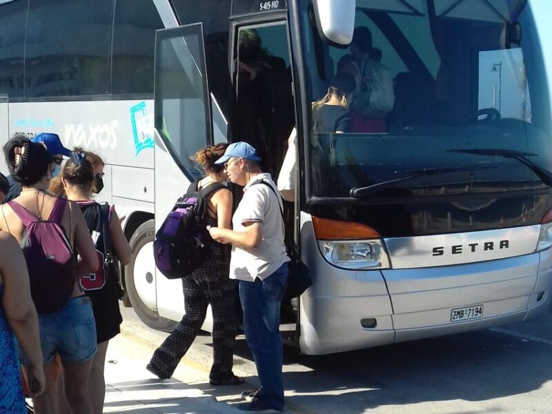 Naxos: Highlights Bus Tour with Free Time for Lunch and Swim - Key Points