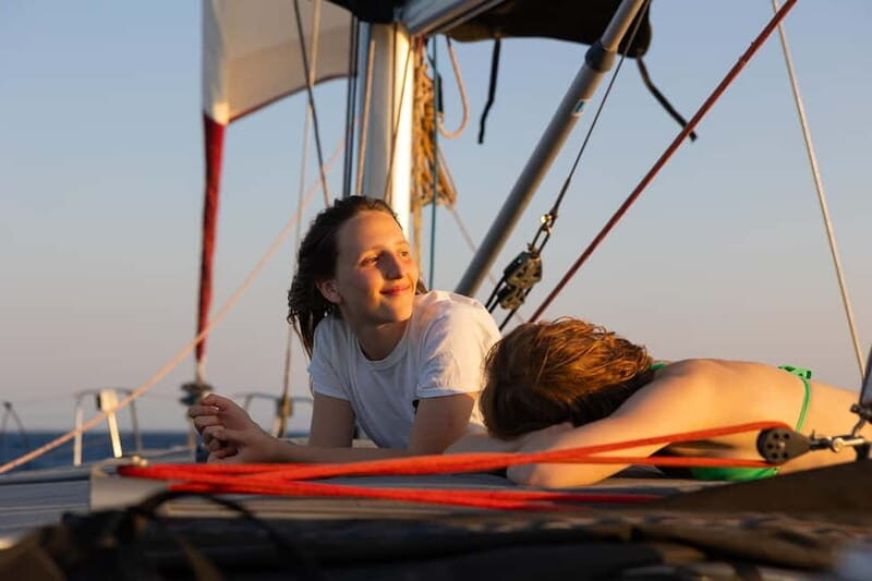 Naxos: Private Sunset Sailing Cruise on a 51-Foot Monohull - The Magic of the Sunset