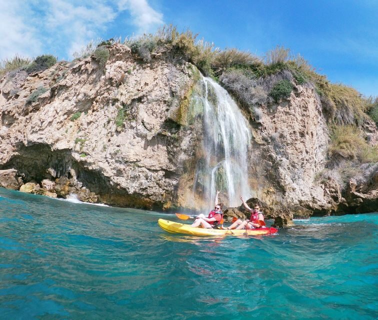 Nerja: Guided Kayak Tour Nerja Cliffs and Maro Waterfall - Key Points