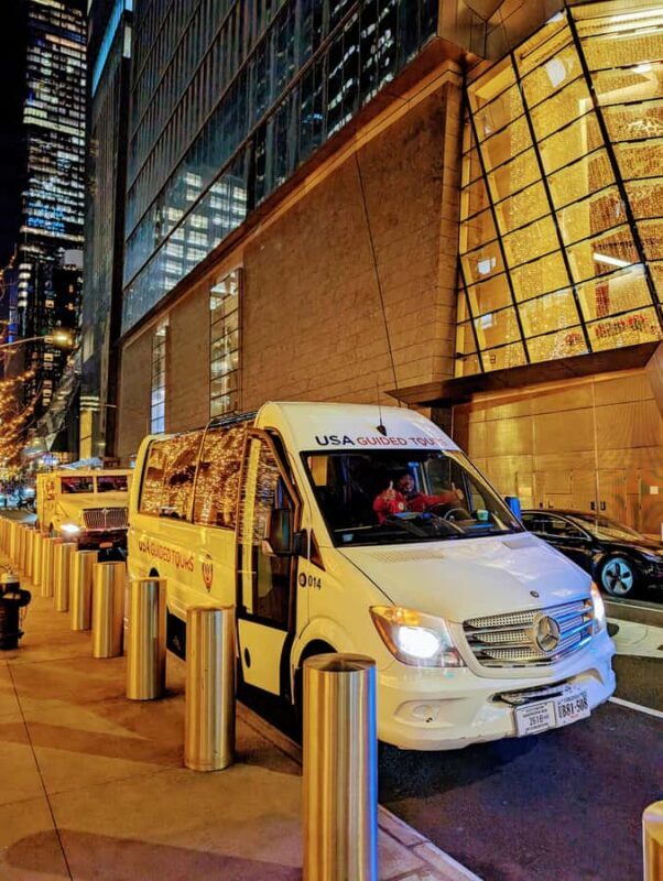 New York City: Guided Private Glass-Top Bus Tour at Night - Key Points