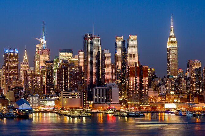 New York City Night Skyline Shared Tour - Key Points