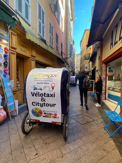 Nice: private guided Tour by electric taxi bike - Key Points