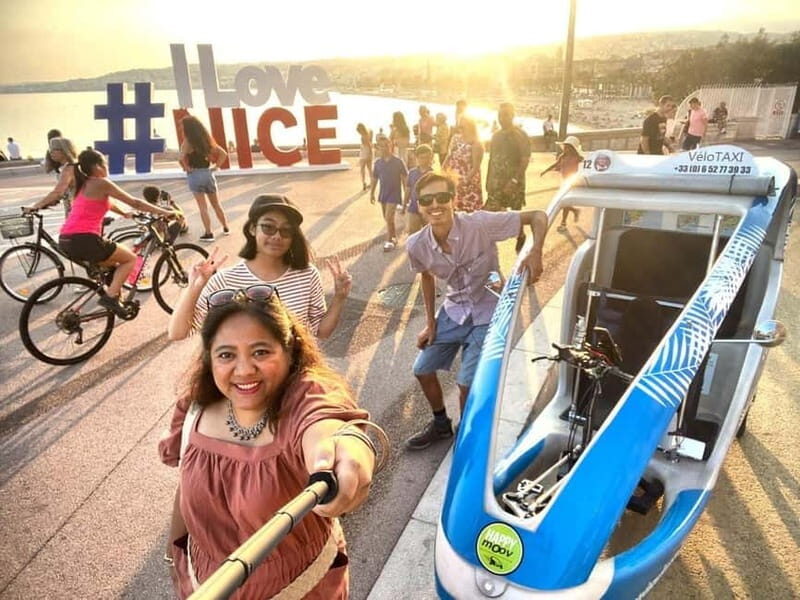 Nice: private guided Tour by electric taxi bike - The Itinerary in Detail