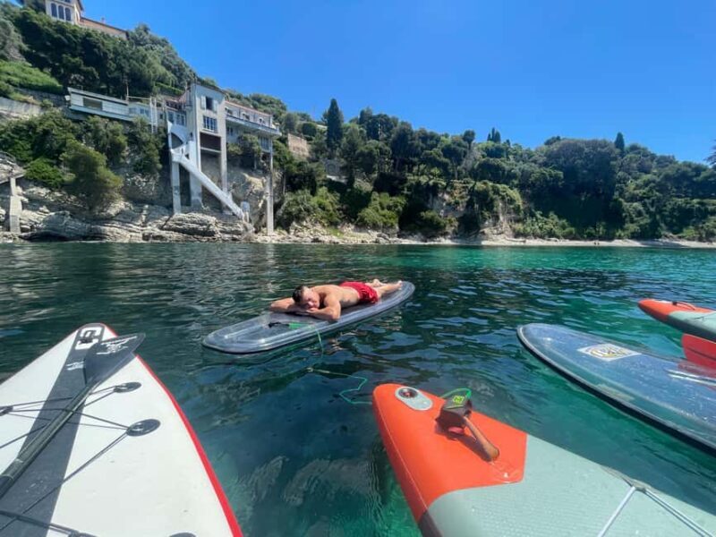 Nice: Villefranche-sur-Mer E-Bike and Paddleboard Tour - The Paddleboarding Experience