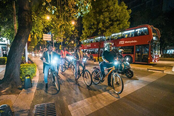 Night Street Food & Bike Tour / Small Groups /All Inclusive - The Ride Through Mexico City: What to Expect
