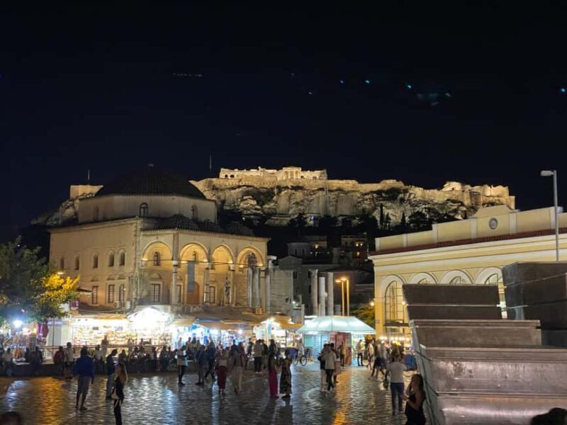 NIGHT WALK THROUGH PLAKA, MONASTIRAKI AND ANAFIOTIKA - Key Points