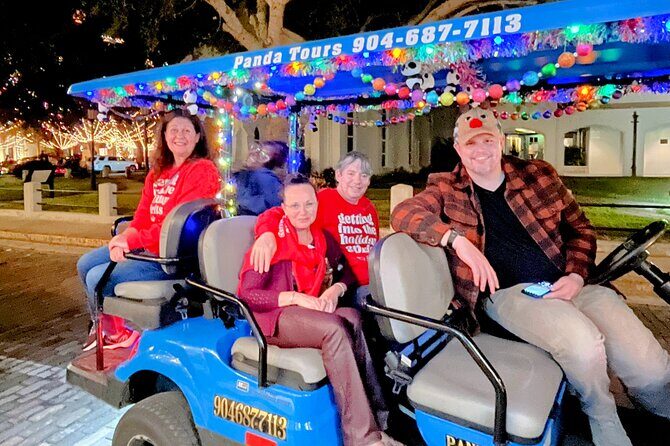 Nights of Lights Private Electric Golfcart Tour up to 7 People - Frequently Asked Questions