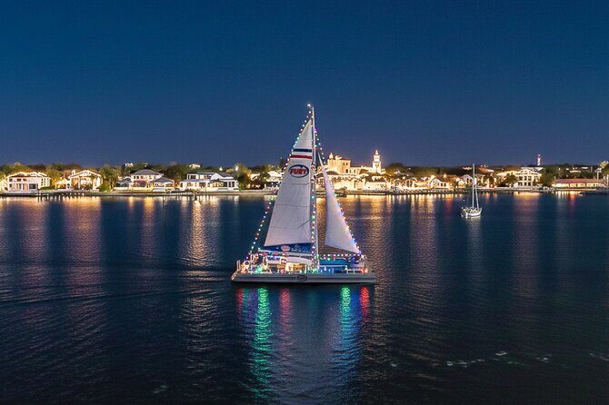 Nights of Lights Viewing with Drinks and Live Music Sunset Sail - Key Points