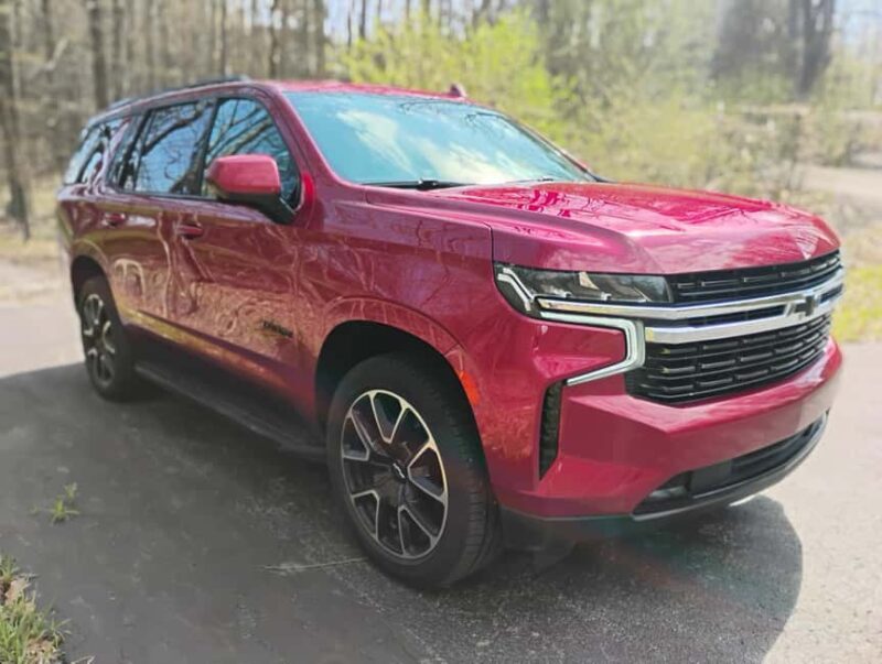 NON BUS Wine Tour in a Cherry Red Chevy Tahoe RST - Key Points