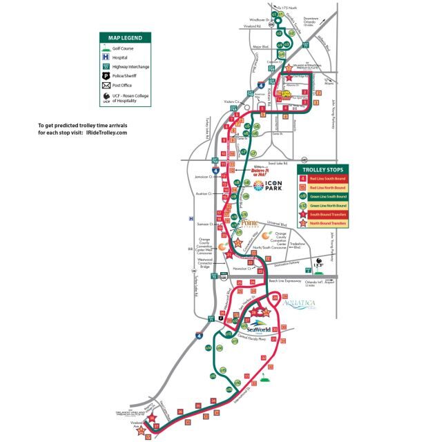 Orlando: I-Ride Trolley Hop-on Hop-off Pass - Route Details and Stops