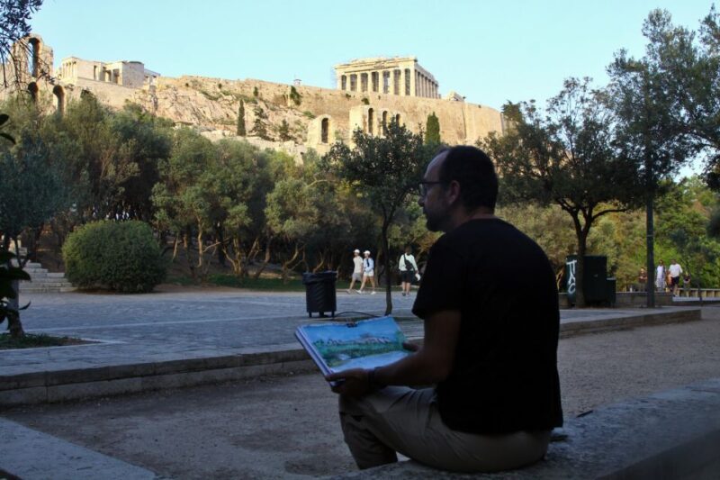 Outdoor drawing class in the old center of Athens - Value for the Price