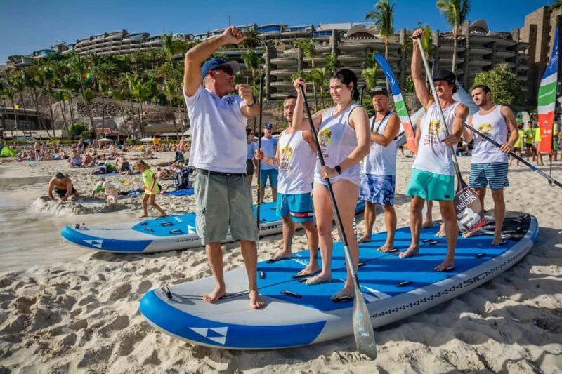 Paddle Board TEAM Experience in Gran Canaria, BIG SUP. - Key Points