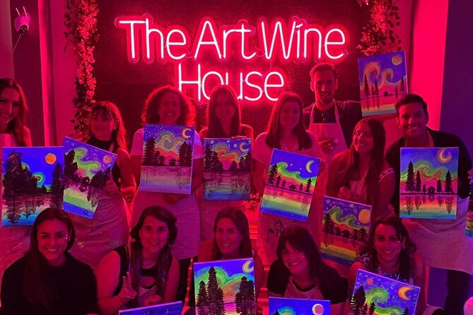Paint a neon fluorescent picture while drinking unlimited wine - Who Should Consider This Tour?