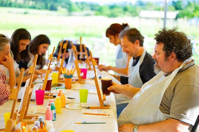 Paint And Drink Florentine Hills Art at La Birr'aia in Marignolle - Practical Details and Booking