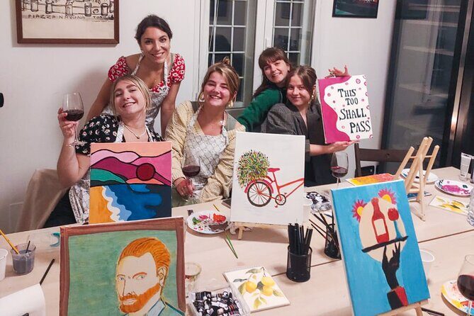 Paint and Free Flowing Wine Art Class in Rome - Who Is This Best For?