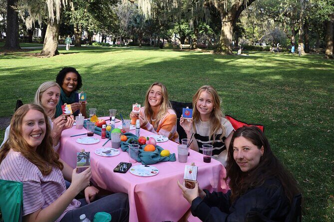 Paint Tiny Canvases in Forsyth Park - A Closer Look at the Forsyth Park Painting Workshop