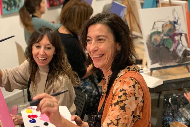 Paint & Wine Workshop in an Art Studio in Barcelona - What to Expect from the Paint & Wine Experience