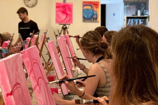 Paint & Wine Workshop in an Art Studio in Barcelona - The Social Side: Snacks, Drinks & Atmosphere