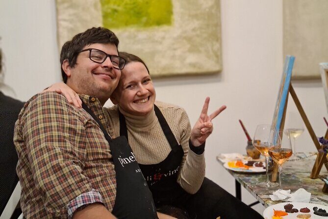 Painting party at Art Bottega - Paint & Wine Studio in Rijeka - The Atmosphere and Group Dynamics