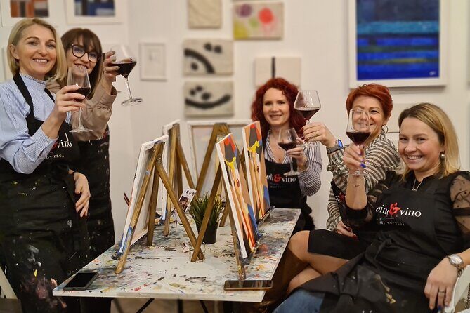 Painting party at Art Bottega - Paint & Wine Studio in Split - In-Depth Look at the Experience
