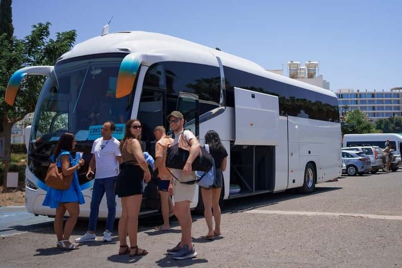 Paphos/Akamas: Blue Lagoon Bus & Boat Tour with Water Slide - Aphrodite’s Baths and the Sea-Cave Scenery: Myth Meets Real Coastline